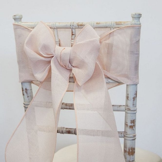 Linen Sash Champagne