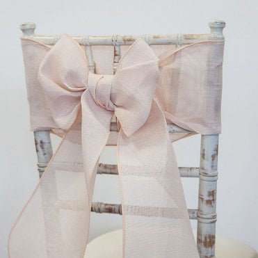 Linen Sash Champagne
