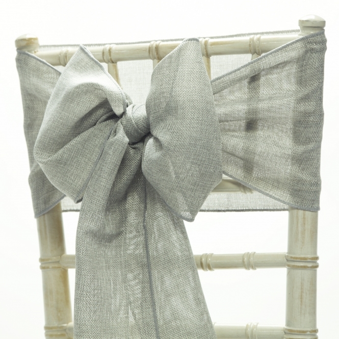 Linen Sash Grey - Pack of 100