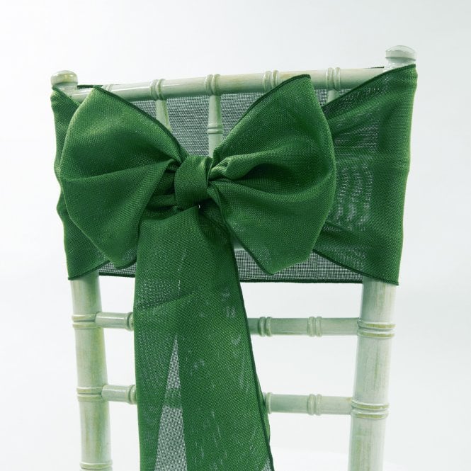 Linen Sash Hunter Green