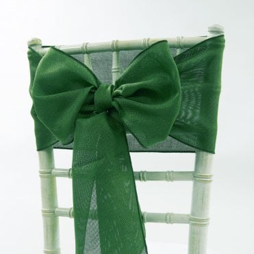 Linen Sash Hunter Green