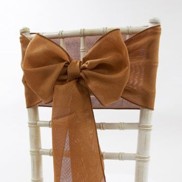 Linen Sash Terracotta