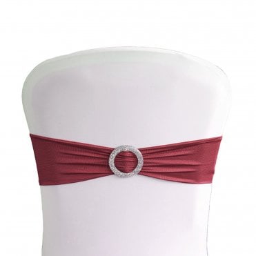 Lycra Band With Buckle Garnet