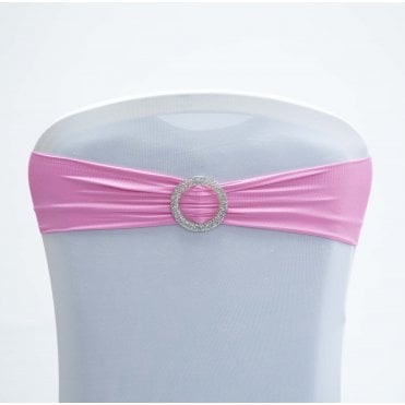 Lycra Band With Buckle Pink