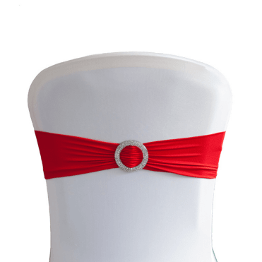 Lycra Band With Buckle Red