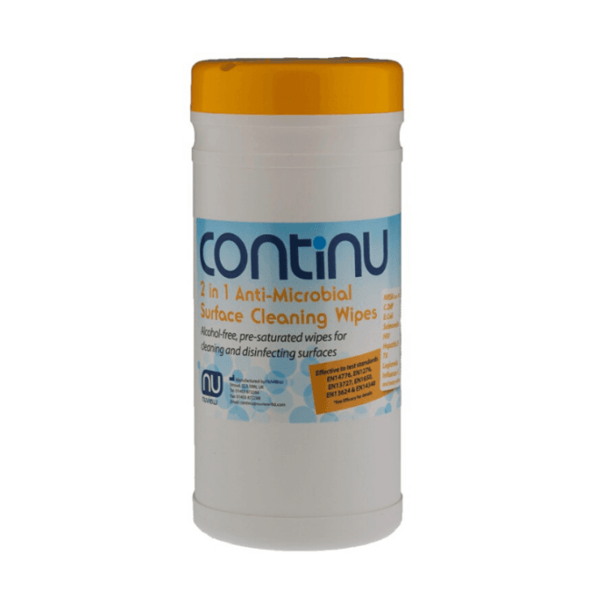 Continu Anti-Microbial Wipes Tubs 200Pk