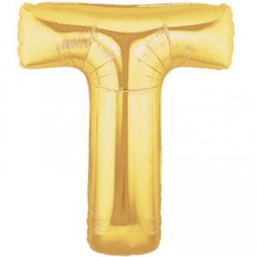 Megaloon Gold Letter T