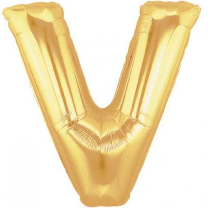 Megaloon Gold Letter V