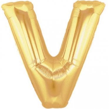 Megaloon Gold Letter V
