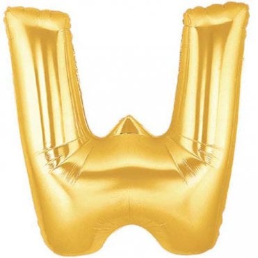 Megaloon Gold Letter W