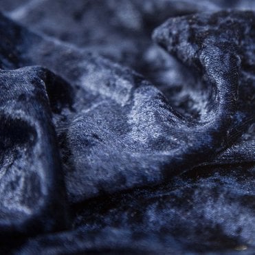 Navy Crushed Velvet Fabric 150cm