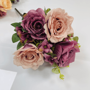 No 11 Vintage Flower Bunch Mauve/Blush