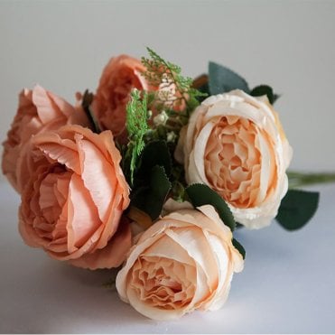 No.2 Vintage Bouquet Euro Peony Peach