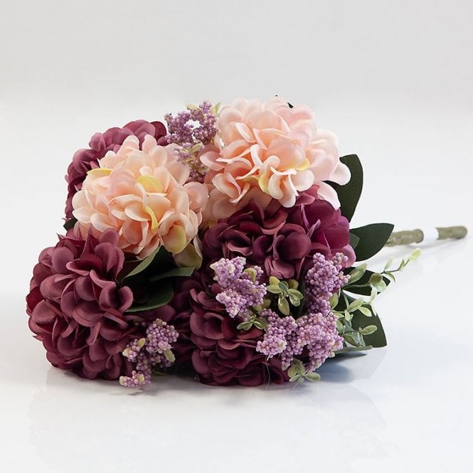 No 8 Chrysanthmum Bunch Light Light Peach/Mauve