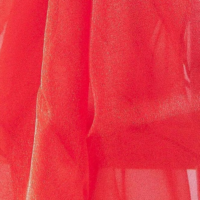 Organza Fabric 1.5m Fire Retardant 30m Red