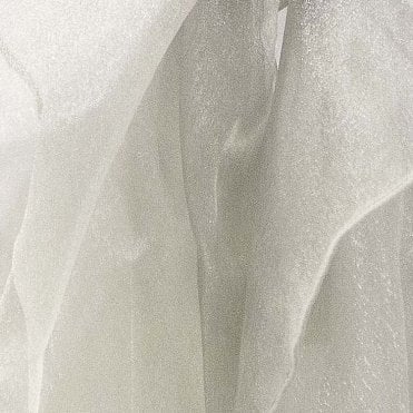Organza Fabric 1.5m Fire Retardant 30m Silver