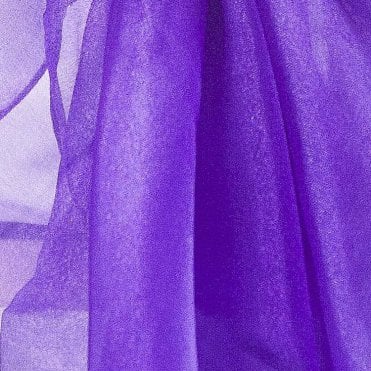Organza Fabric 1.5m Fire Retardant 30m Ultra Purple