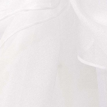 Organza Fabric 1.5m Fire Retardant 30m White