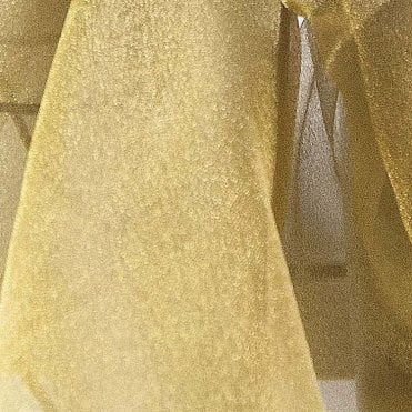 Organza Fabric Black/Victoria Gold