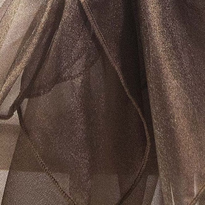 Organza Fabric Chocolate