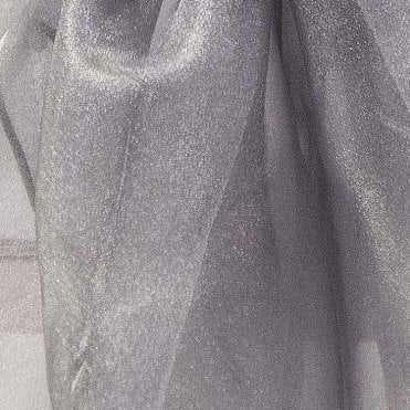 Organza Fabric Dark Silver