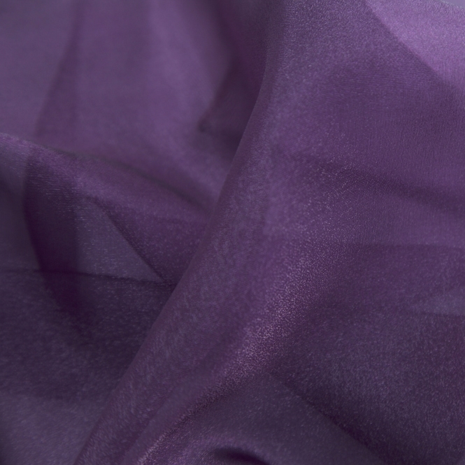 Organza Fabric Ultra Plum