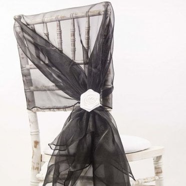 Organza Hood Black