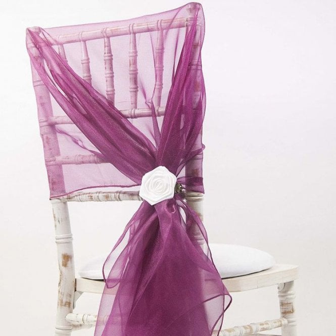Organza Hood Burgundy