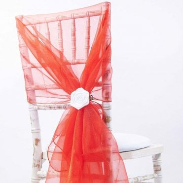Organza Hood Cherry Red