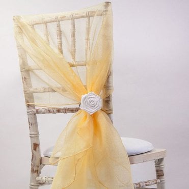 Organza Hood Real Gold