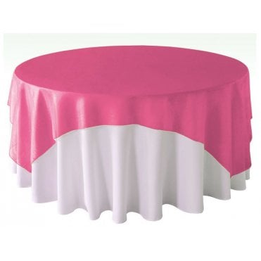 Organza Overlay 90x90 Hot Pink