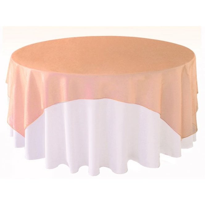 Organza Overlay 90x90 Jolie Peach