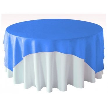 Organza Overlay 90x90 Royal Blue