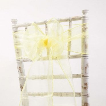 Organza Sash Baja Maize 20 x 275 - Pack of 100
