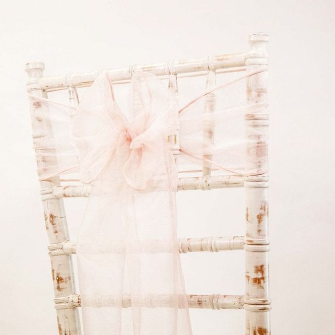 Organza Sash Blush Pink 20 X 275