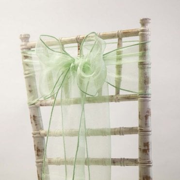 Organza Sash Grass Green 20 X 275