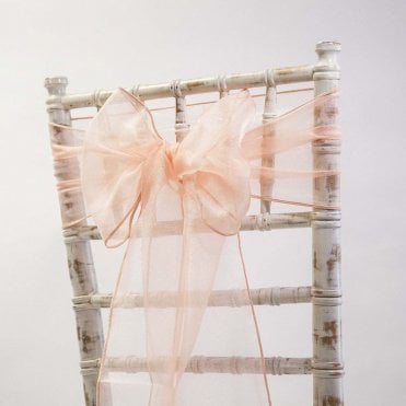 Organza Sash Jolie Peach 20 X 275