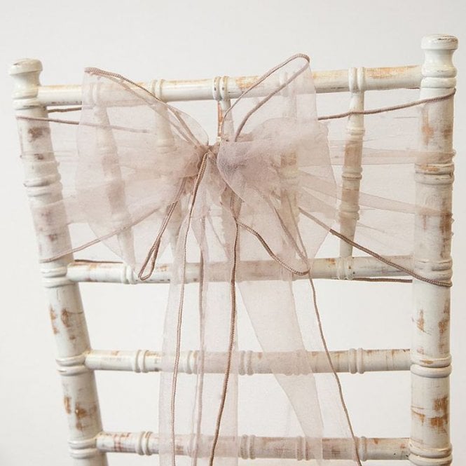 Organza Sash Mocha 20 X 275