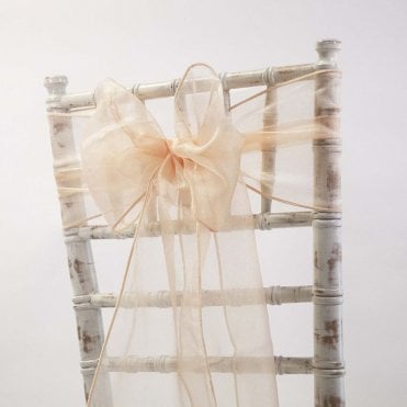 Organza Sash Peach 20 x 275