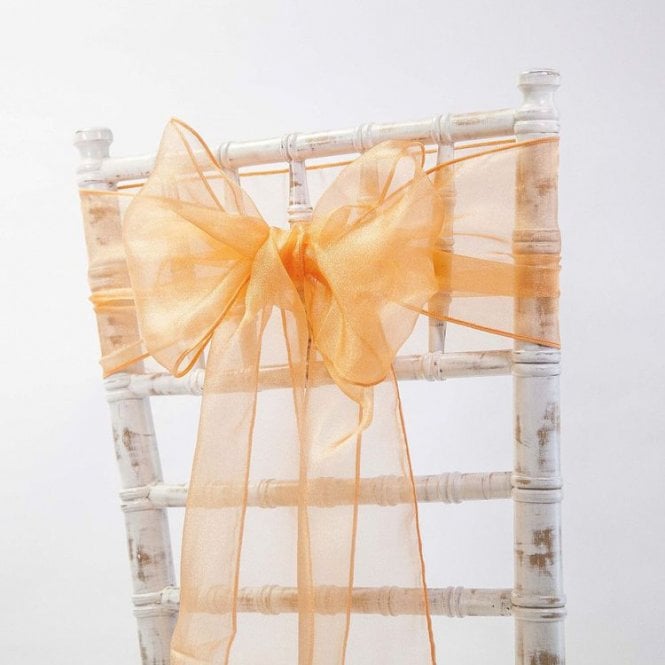 Organza Sash Pumpkin 20 x 275 - Pack of 100