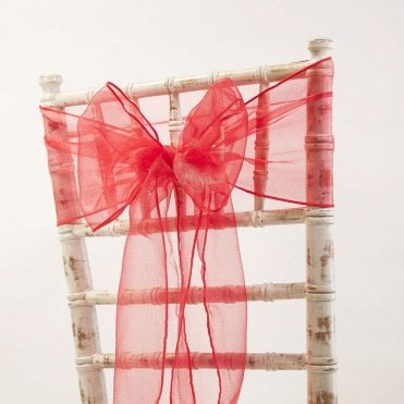 Organza Sash Red 20 x 275