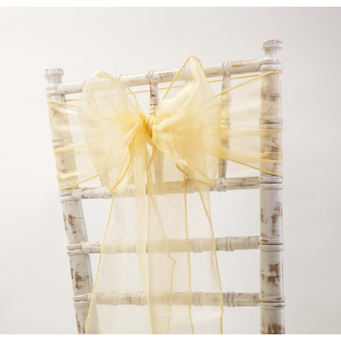 Organza Sash Regal Gold 20 X 275