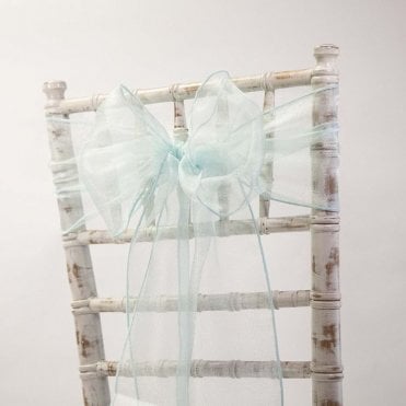 Organza Sash Tiffany Blue 20 X 275