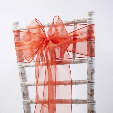 Organza Sash Tigerlily 20 x 275 - Pack of 100