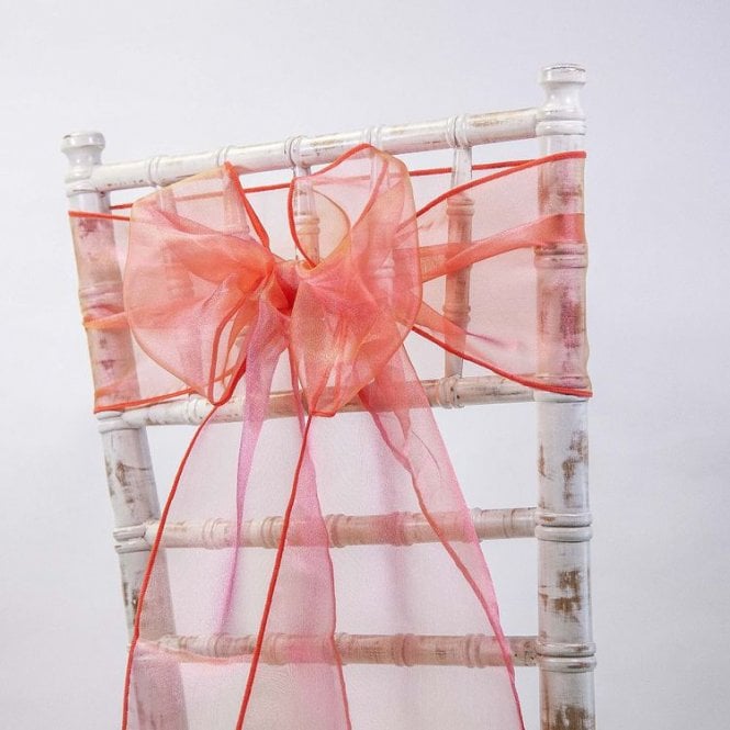 Organza Sash Yellow/Red 20 x 275 - Pack of 100