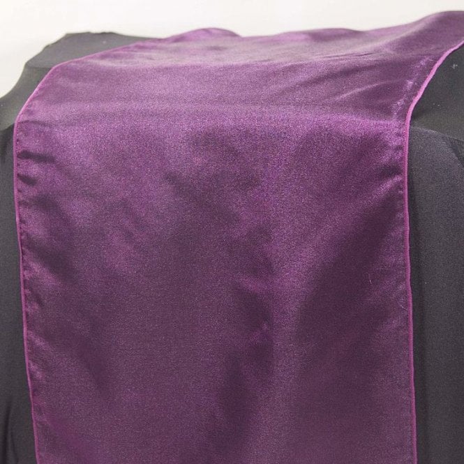 Organza Table Runner Burgundy