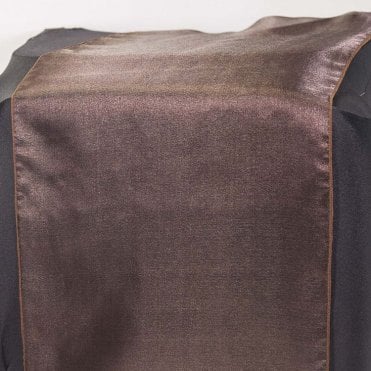 Organza Table Runner Chocolate