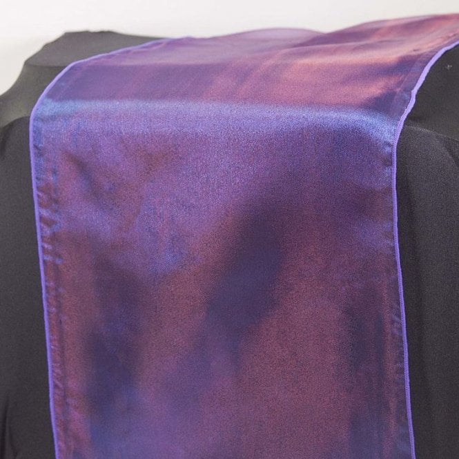 Organza Table Runner Dark Purple