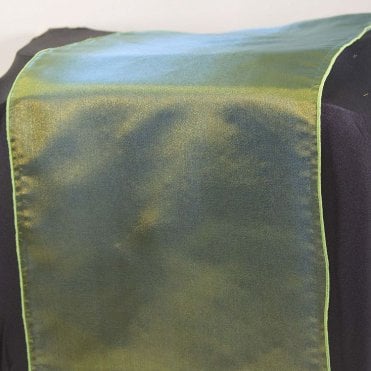 Organza Table Runner Emerald Yellow