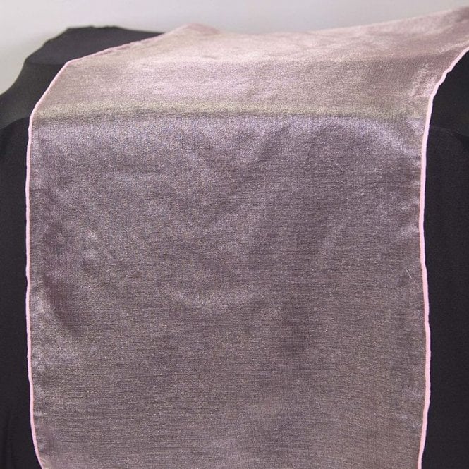 Organza Table Runner Ice Pink